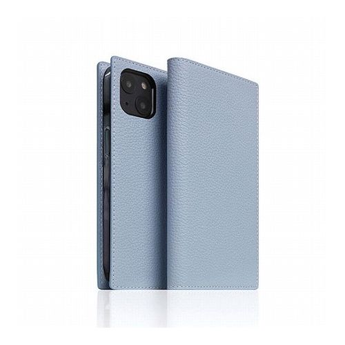 SLG Design Full Grain Leather Case for iPhone 14 パウダーブルー 手帳型 SD24309i14PB(代引不可)【送料無料】|リコメン堂インテリア館