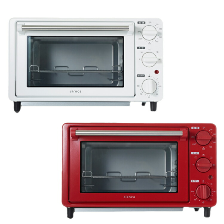 楽天市場】シロカ ノンフライオーブン ST-4N231 ホワイト レッド