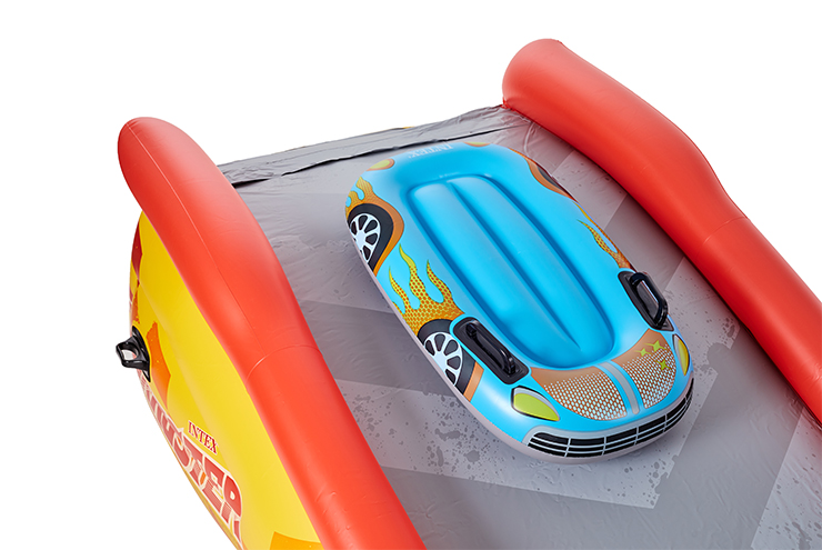 【楽天市場】プール INTEX ウォータースライダー レーシングファンスライド Racing Fun Slide 補修シート付 滑り台