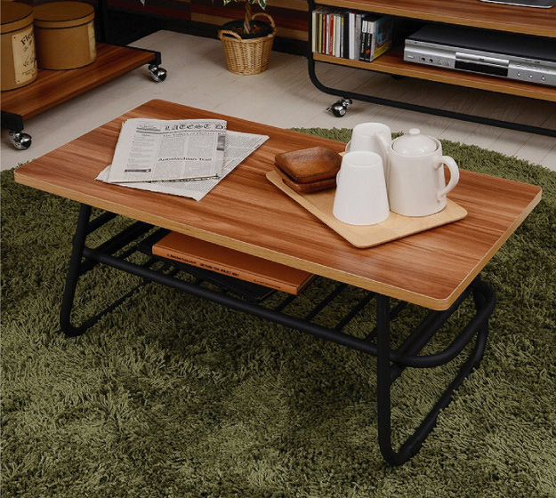【楽天市場】センターテーブル 木製 テーブル メラミン ローテーブル リビングテーブル アイアン パイプ 北欧(代引不可)【送料無料】：リコ