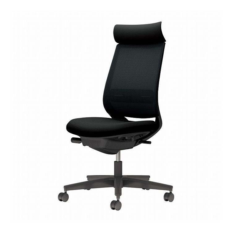 【メーカー直送】 コクヨ オフィスチェア 椅子 イス チェア ミトラ2 肘無 ランバー付 ブラック ブラック C04-B302MU-BKB6E62 (代引不可)【送料無料】