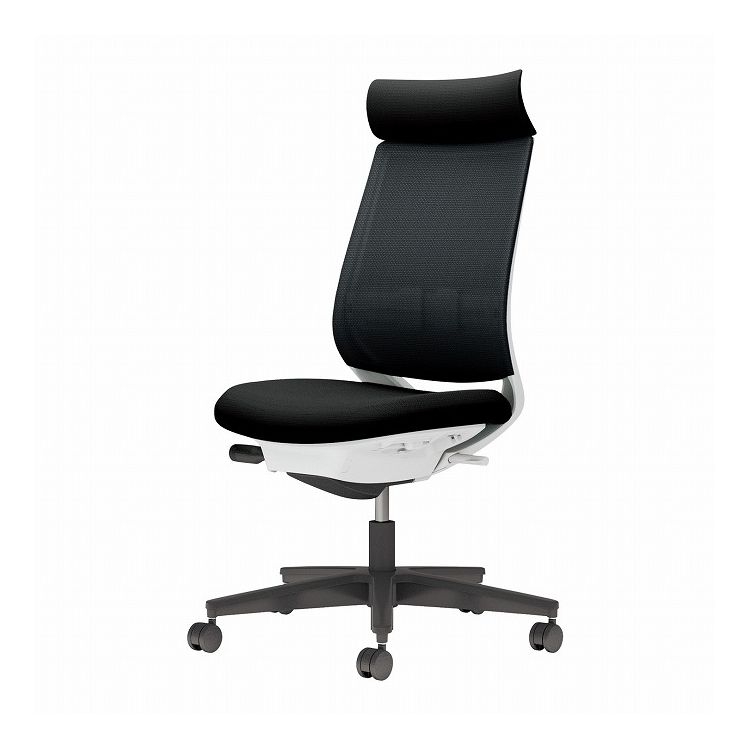 【メーカー直送】 コクヨ オフィスチェア 椅子 イス チェア ミトラ2 肘無 ランバー付 ホワイトグレー ブラック C04-B302MU-E1B6E62 (代引不可)【送料無料】