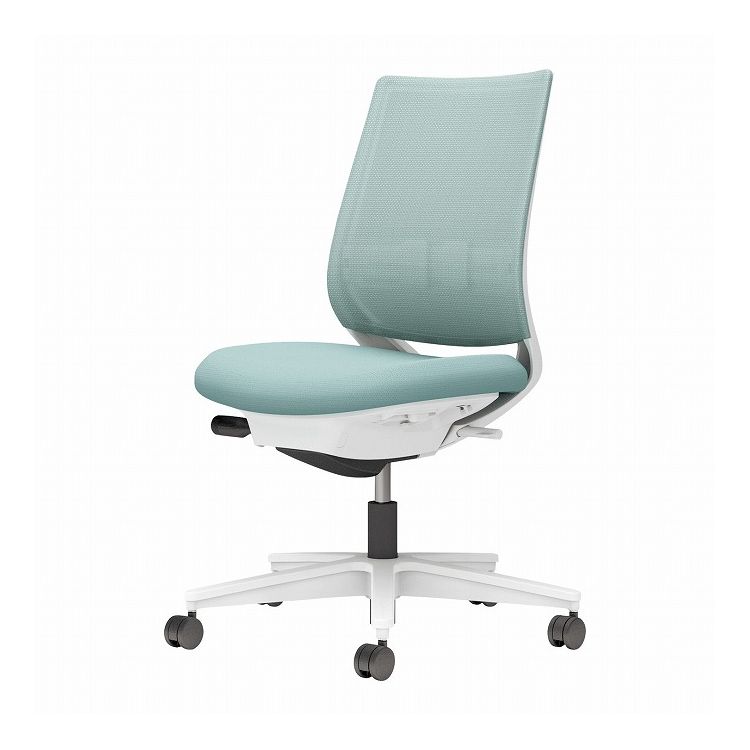 【メーカー直送】 コクヨ オフィスチェア 椅子 イス チェア ミトラ2 肘無 ランバー付 ホワイトグレー アッシュターコイズ C04-W102MW-E139392 (代引不可)【送料無料】|リコメン堂インテリア館
