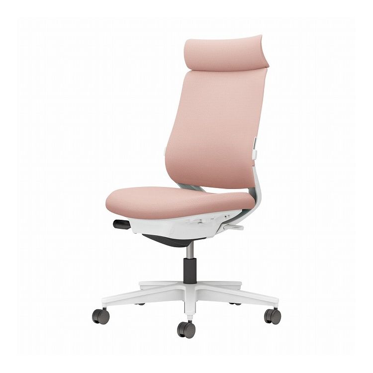 【メーカー直送】 コクヨ オフィスチェア 椅子 イス チェア ミトラ2 肘無 ランバー付 ホワイトグレー アッシュピンク(代引不可)【送料無料】