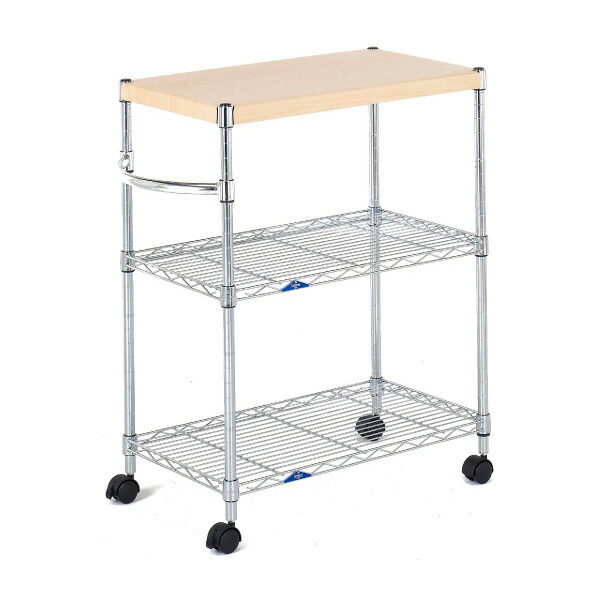 楽天市場 Luminous ルミナス ワゴンラック 木棚付きワゴン スチールラック スチール棚 キッチンワゴン メタルシェルフ 送料無料 S1 リコメン堂インテリア館
