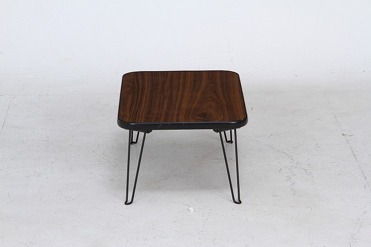 楽天市場 ちゃぶ台 W450 D300 H190mm プリント紙化粧パーティクルボード 合成樹脂 Pvc スチール おしゃれ ブラウン 代引不可 送料無料 リコメン堂インテリア館