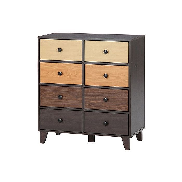 ウッドグラデーション チェスト W800×D390×H890mm MDF パチクルボード おしゃれ 収納(代引不可)【送料無料】 12,961円