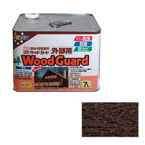アサヒペン・油性ウッドガード外部用・７Ｌーダークオークー０８【送料無料】｜リコメン堂インテリア館 10,227円