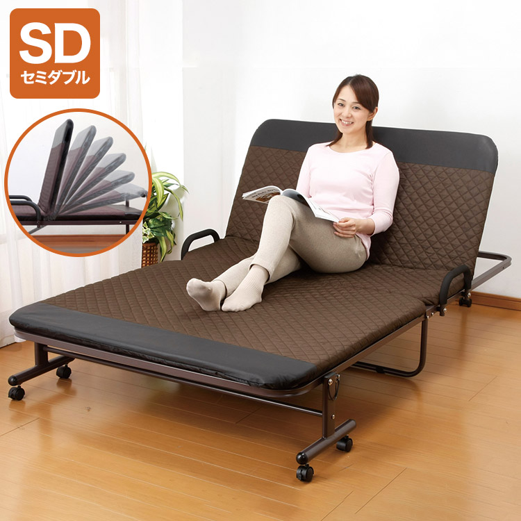 楽天市場】折りたたみベッド セミダブル OTB-SD アイリスオーヤマ