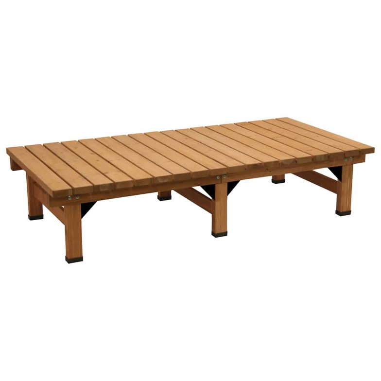 ベンチ 木製 屋外 デッキ 縁台 木製 デッキ縁台 180x58cm ウッドデッキ風 縁側 本格的 DIY 木製 天然木(代引不可)【smtb-f】【送料無料】