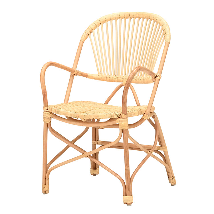 ラタンチェア(完成状態)【美品】 ラタンチェア 1人掛け ハイバック 完成品 定番 1人用 1P チェア 椅子