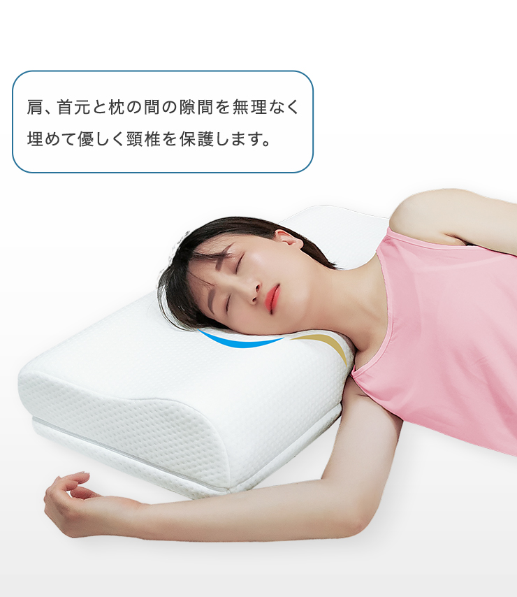 【楽天市場】フィットする枕 BEAUTY SLEEP PILLOW LUXULYtype 低反発 いびき防止 首こり対策 防湿 通気 上質な