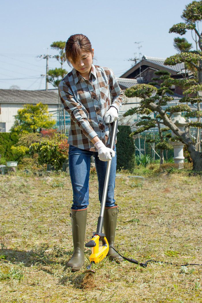 楽天市場 除草 バイブレーター用 ハンドル 草 草むしり 雑草 電動 振動 除草器 ラク 根っこ 代引不可 送料無料 リコメン堂インテリア館