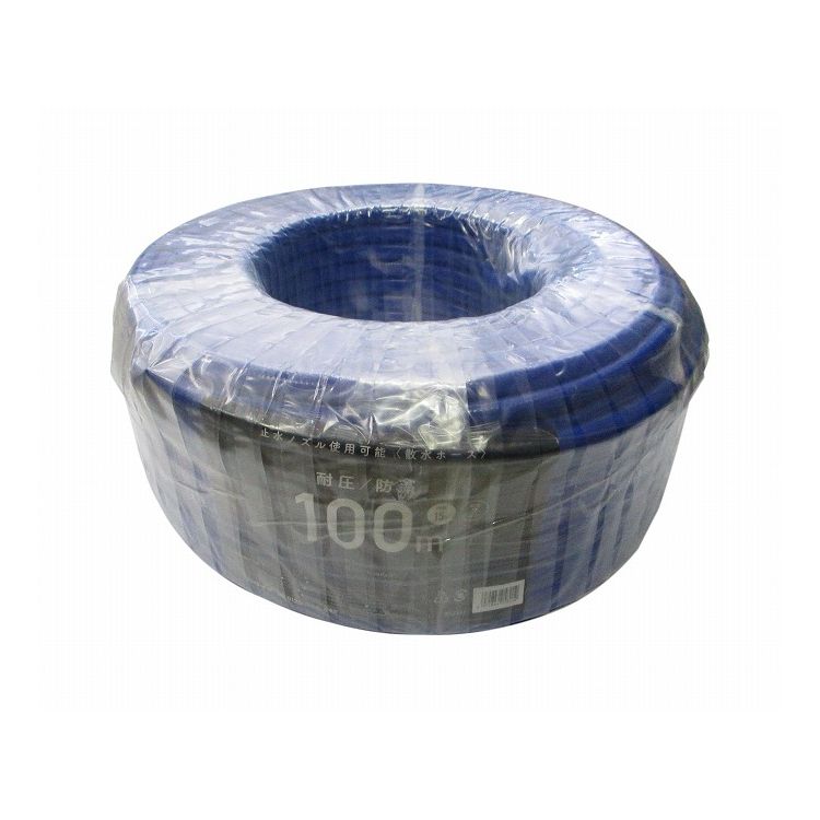 カクイチ 散水ホース 耐圧 防藻 ブルー 内径15mm 100M 892931【送料無料】｜リコメン堂インテリア館