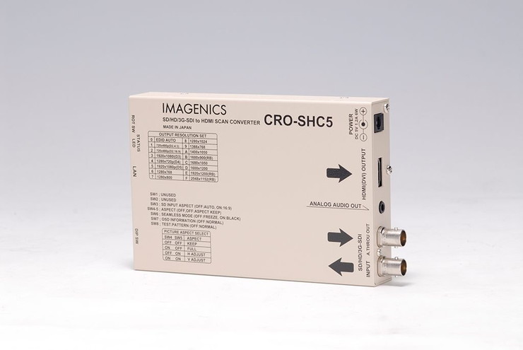 イメージニクス SDI入力HDMI信号出力変換器 FS内蔵 CRO-SHC5 代引不可 祝開店！大放出セール開催中