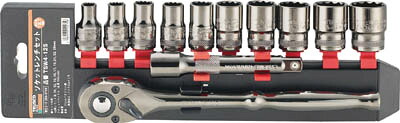 TRUSCO ソケットレンチセット 12角タイプ 差込角12.7 12S【TSW4-12S】(レンチ・スパナ・プーラ・ソケットレンチセット)【送料無料】