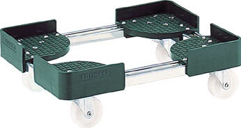 TRUSCO 伸縮式コンテナ台車 内寸400-500X400-500 SUS製【FCD-4040SUS】(運搬台車・コンテナ台車)【送料無料】｜リコメン堂インテリア館