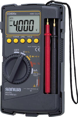 ＳＡＮＷＡ デジルマルチメータ 保護カバー付き【CD800A】(計測機器・マルチメーター)【送料無料】｜リコメン堂インテリア館