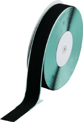 ＴＲＵＳＣＯ マジックテープ 糊付Ｂ側 幅50ｍｍＸ長さ25ｍ 黒【TMBN-5025-BK】(梱包結束用品・結束バンド)【送料無料】