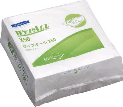 クレシア ワイプオール Ｘ50 4つ折り（薄手）【60550】(清掃用品・ウエス)【送料無料】｜リコメン堂インテリア館