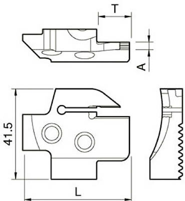 京セラ 溝入れ用ホルダ 【KGDFR-35-4B-C】(旋削・フライス加工工具・ホルダー)【送料無料】