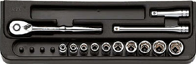 ＫＴＣ 6．3ｓｑ．ソケットレンチセット［13点］【TB210】(レンチ・スパナ・プーラ・ソケットレンチセット)【送料無料】 9,455円
