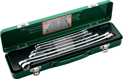 ＴＯＮＥ ロングめがねレンチセット（15°）【M-156】(レンチ・スパナ・プーラ・めがねレンチ)【送料無料】