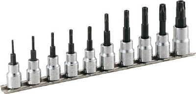 ＴＯＮＥ トルクスソケットセット（いじり防止タイプホルダー付） 10ｐｃｓ【HTX310H】【送料無料】