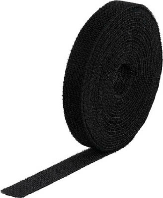 ＴＲＵＳＣＯ マジック結束テープ 両面 黒 20ｍｍ×25ｍ【MKT-20250-BK】(梱包結束用品・結束バンド)【送料無料】