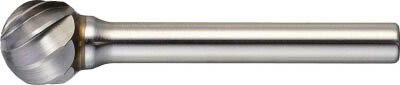 ＴＲＵＳＣＯ 超硬バー 球型 Φ19Ｘ刃長18Ｘ軸6 アルミカット【TA8C190】(研削研磨用品・超硬バー)【送料無料】