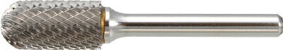 ＴＲＵＳＣＯ 超硬バー 先丸円筒型 Φ19Ｘ刃長25Ｘ軸6 シングルカット【TB2C190S】(研削研磨用品・超硬バー)【送料無料】｜リコメン堂インテリア館