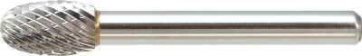 ＴＲＵＳＣＯ 超硬バー タマゴ型 Φ16Ｘ刃長25Ｘ軸6 ダブルカット【TB6C160】(研削研磨用品・超硬バー)【送料無料】