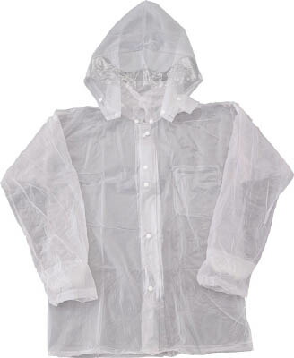 TRUSCO レインスーツ LLサイズ クリア(保護具・雨具)