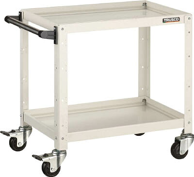 ＴＲＵＳＣＯ バーディワゴン 600Ｘ400ＸＨ600 2段 Ｗ色【BDW-662-W】(ツールワゴン・ボルト式ワゴン)【送料無料】｜リコメン堂インテリア館