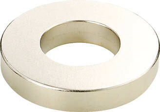 ＴＲＵＳＣＯ ネオジム磁石 外径10ｍｍＸ穴径5ｍｍＸ厚5ｍｍ 10個入【TN10-5RA-10P】(マグネット用品・マグネット素材)【送料無料】
