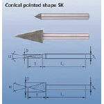 ＰＦＥＲＤ ダイヤモンドバー 6ｍｍ軸 120【DSK6-30-354070】(研削研磨用品・ダイヤモンドバー)【送料無料】