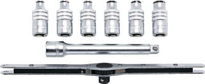 TRUSCO 3/8 9.5mm差込 タップホルダーセット 8個組【TTHS-8】(ねじ切り工具・タップホルダ)【送料無料】|リコメン堂インテリア館