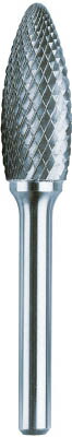 ＮＲＳ 超硬バー 軸径6（ｍｍ）楕円Ｄカット【TCBT5850D-6】(研削研磨用品・超硬バー)【送料無料】