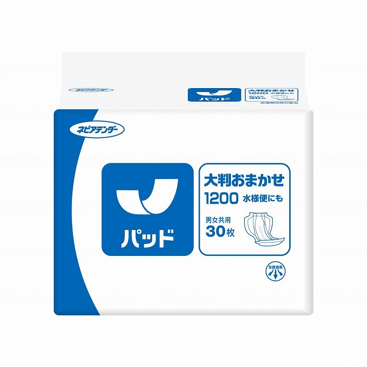 王子ネピア G大判おまかせ1200 水様便にも ケース(代引不可)【送料無料】
