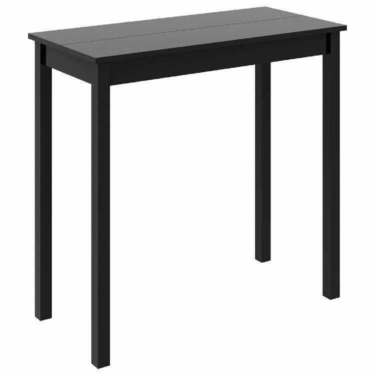 vidaXL バーテーブル MDF製 ブラック 115x55x107cm家具 テーブル キッチン・ダイニングルームテーブル(代引不可)