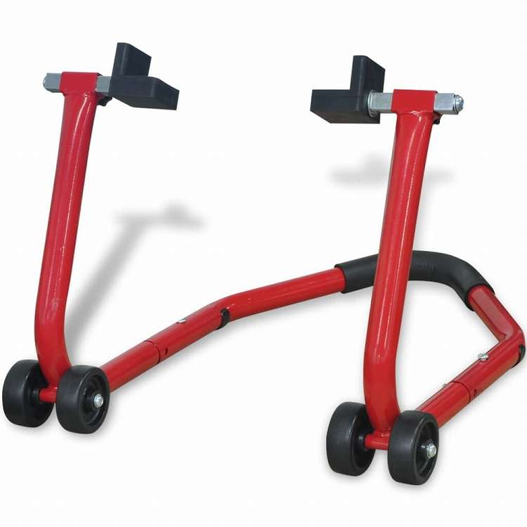 vidaXL モーターサイクル リアパドック レッド自動車&部品 ガレージ用品&ツール(代引不可)