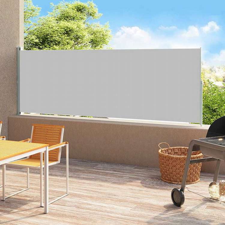 vidaXL パティオ用 引き込み式サイドオーニング 220x500cm グレーホーム&ガーデン 芝&ガーデン アウトドアリビング 屋外用傘・サンシェード(代引不可)｜リコメン堂インテリア館 8,496円