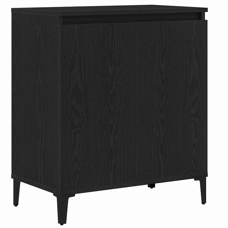vidaXL サイドボード ブラック 60 x 35 x 70 cm エンジニアリングウッド 家具 キャビネット&収納 サイドボード