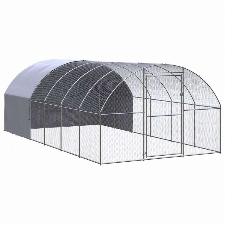 vidaXL 屋外鶏小屋 3x6x2 m 亜鉛メッキ鋼製動物&ペット用品 ペット用品 小動物用品 小動物 飼育・ケージ(代引不可)｜リコメン堂インテリア館
