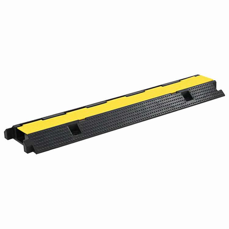 vidaXL シングルチャンネル式 ケーブル保護ランプ ゴム製 100cm ビジネス&工業用 標識・サイン 道路標識