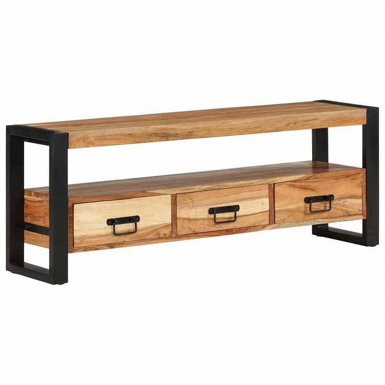 vidaXL テレビキャビネット 120x30x45 cm アカシア無垢材家具 AVラック・テレビ台(代引不可)