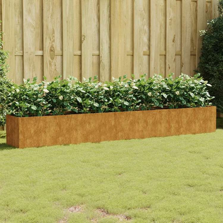 vidaXL ガーデンレイズドベッド 280x40x40 cm コルテン鋼ホーム&ガーデン 芝&ガーデン ガーデニング 鉢植え・プランター(代引不可)