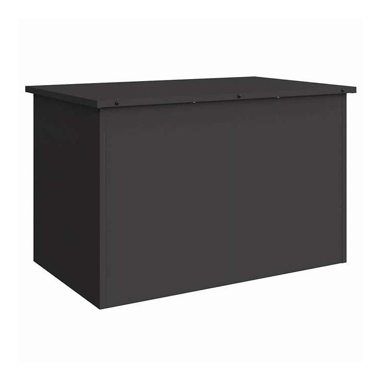 vidaXL 屋外収納ボックス ブラック 80 x 50.5 x 50 cm スチール ホーム&ガーデン 家事用品 収納&オーガナイザー 家庭用品収納ボックス(代引不可)｜リコメン堂インテリア館