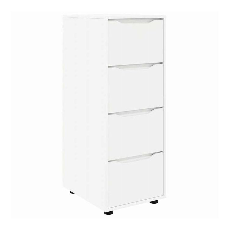 vidaXL 収納キャビネット ホワイト 40 x 48 x 105 cm エンジニアリングウッド 家具 キャビネット&収納 収納キャビネット・ロッカー(代引不可)【送料無料】