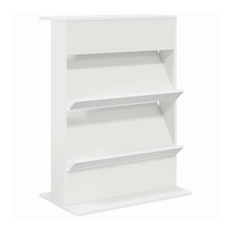 vidaXL マガジンラック 棚で ストレージ付き ホワイト 70 x 41 x 96 cm エンジニアリングウッド 家具 キャビネット&収納 メディア収納・ラック(代引不可)【送料無料】